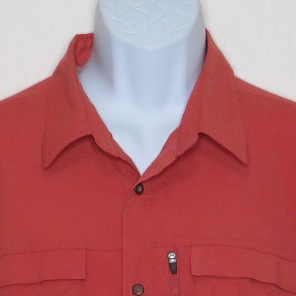 Coleman* Men's Short Sleeve Button Curved Hem Multipocketed Shirt~ Size XXL - Picture 5 of 12